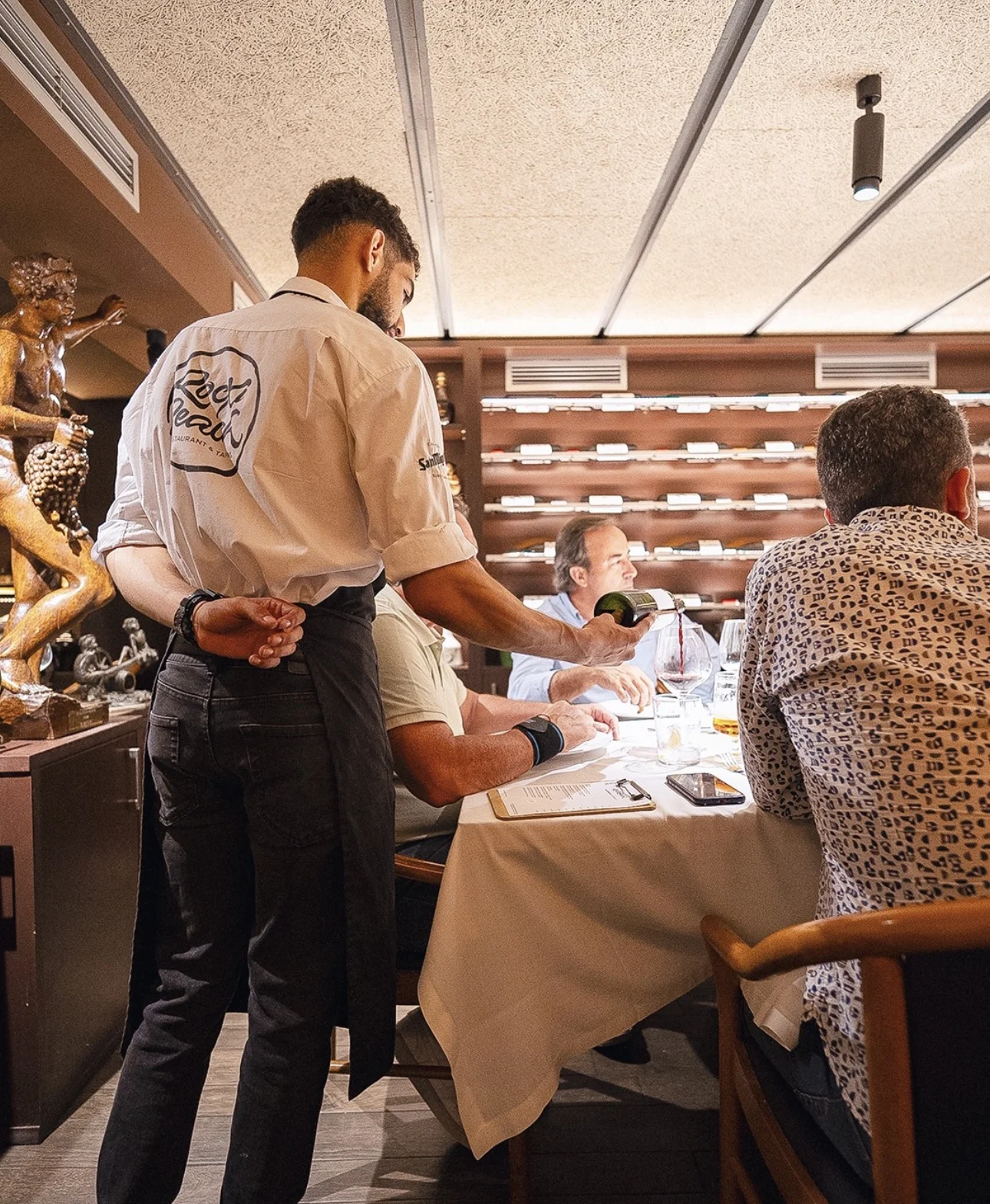 Servicio en el salón